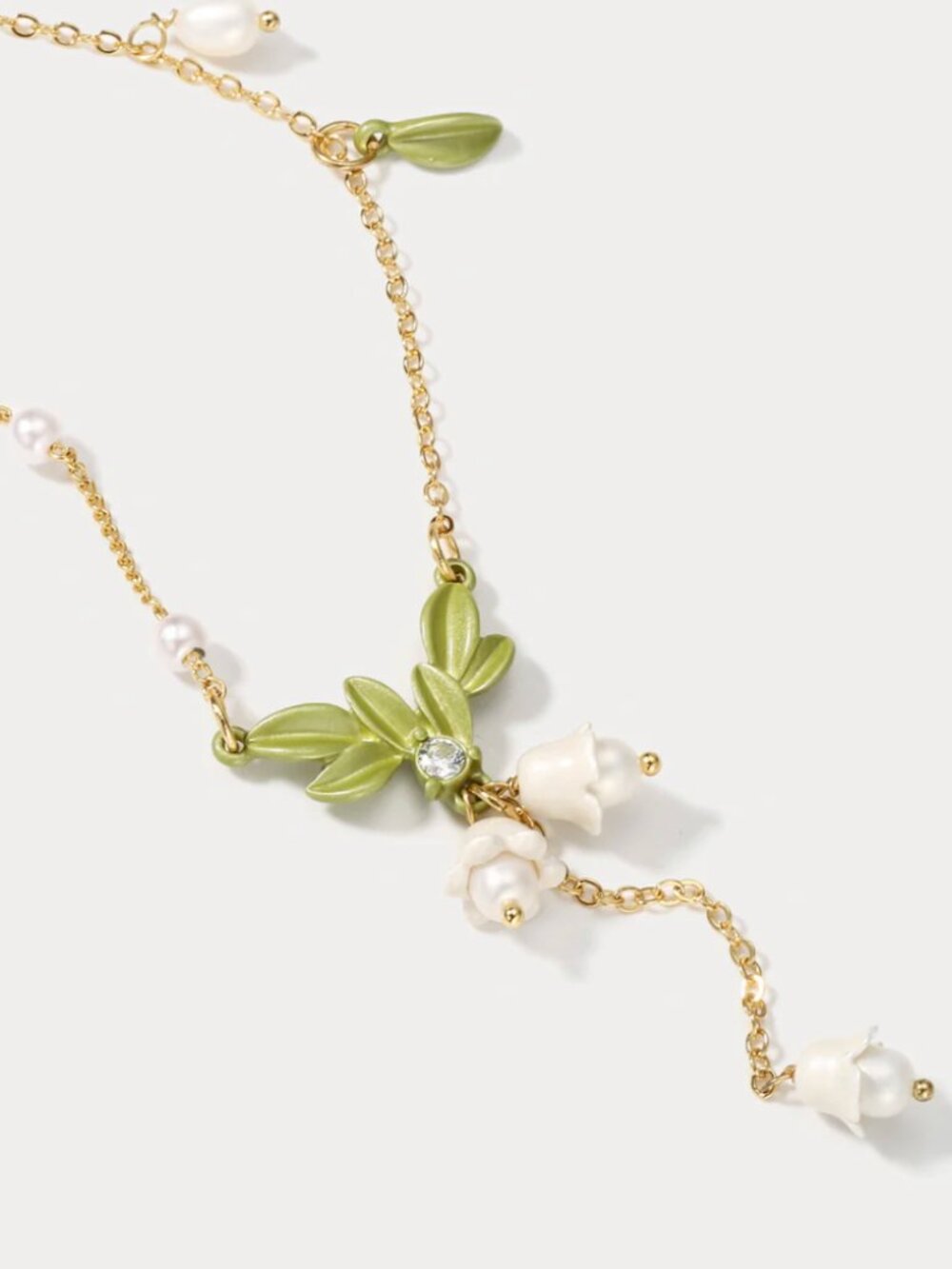 Lily of the Valley Y-Necklace